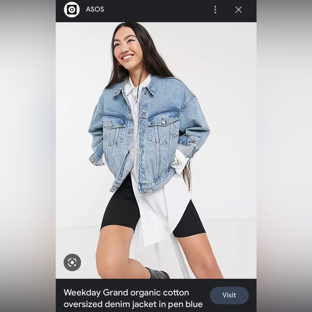 Weekday from ASOS Denim Jacket Sz L